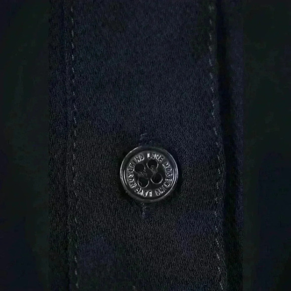 NWT LOVE MOSCHINO Navy Blue Viscose  Long Sleeve Rhinestone Sparkle Blouse 4US - Picture 4 of 8